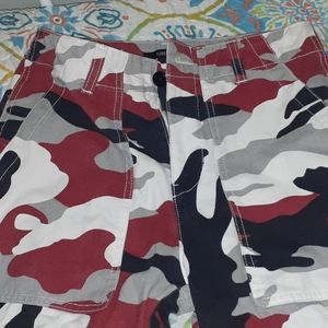 Camo red pants